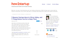 Desktop Screenshot of how2startup.com